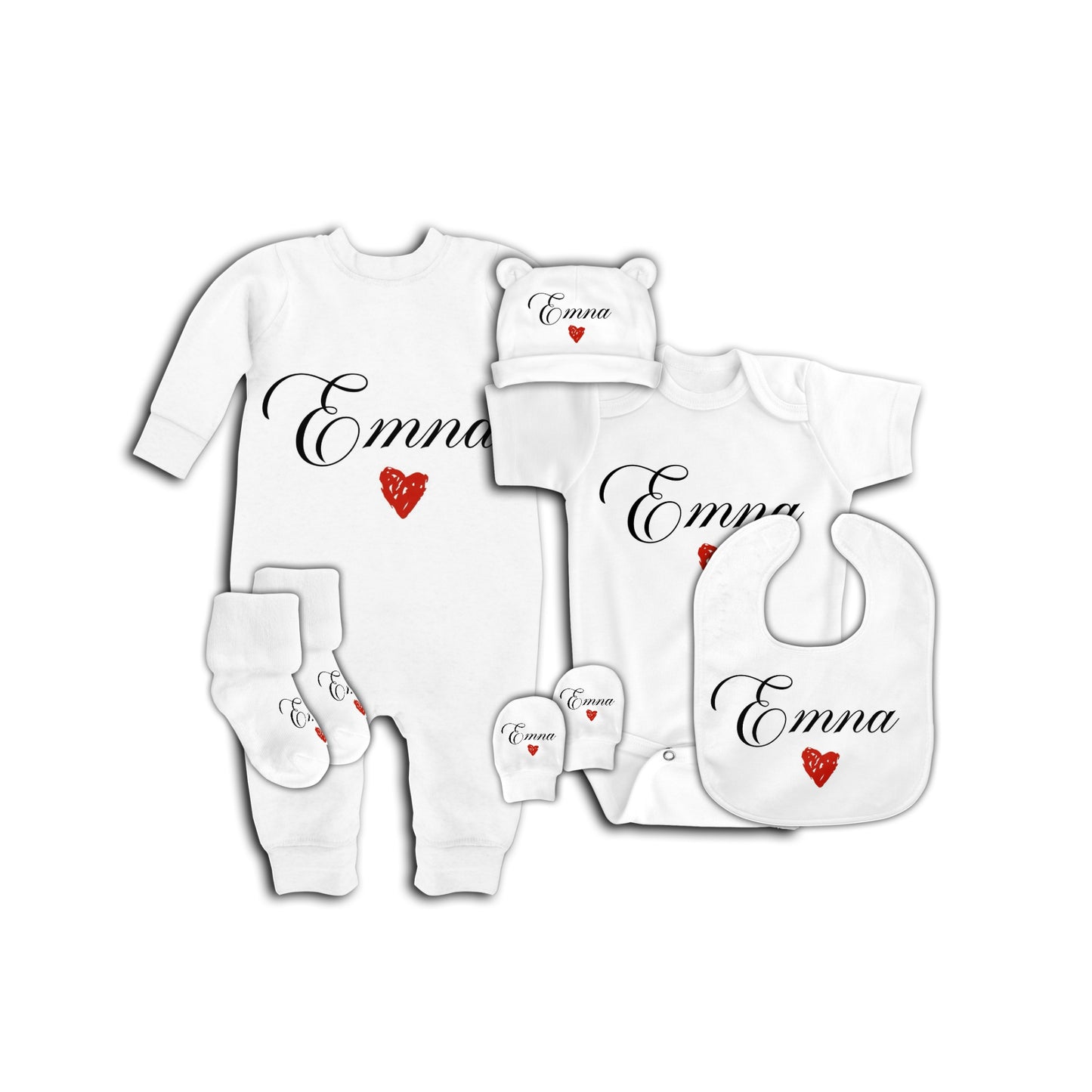 Coffret Personnalisé Layette Naissance "Prénom"