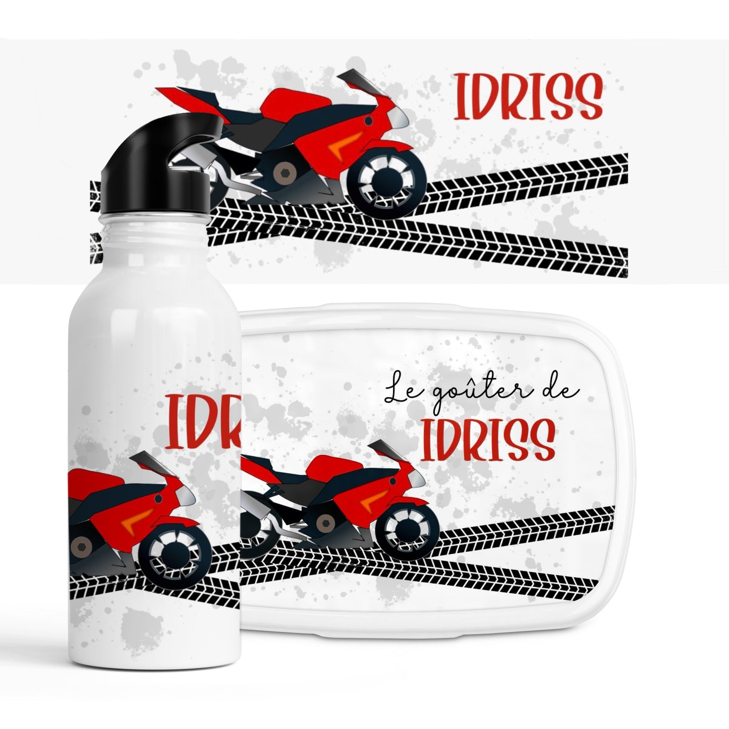 Kit Goûter Enfant Personnalisé "Moto"