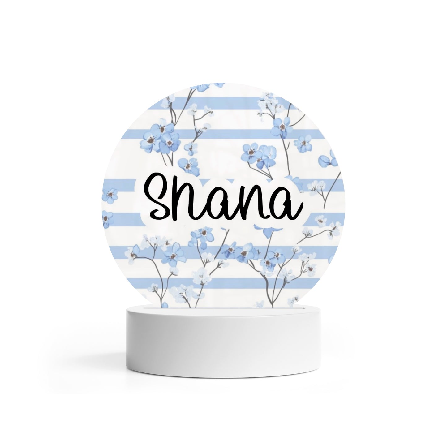 Lampe "Fleur bleu" avec télécommande