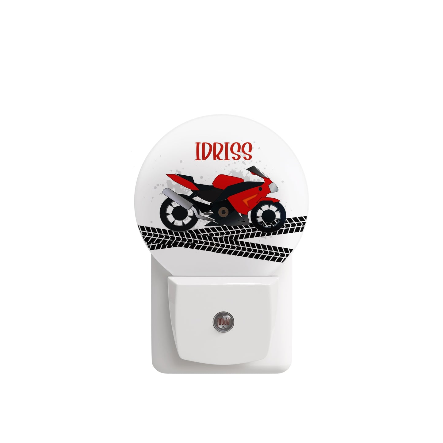 Veilleuse Enfant Led Personnalisée "Moto" sur Prise