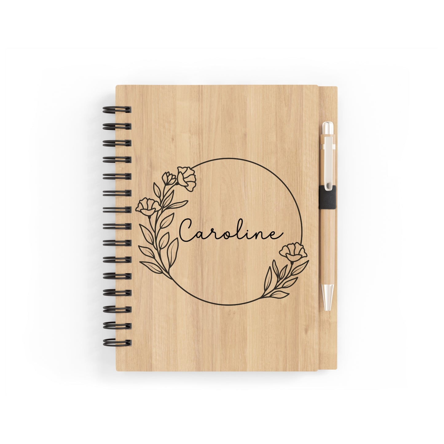 Cahier en bois "Gravure"