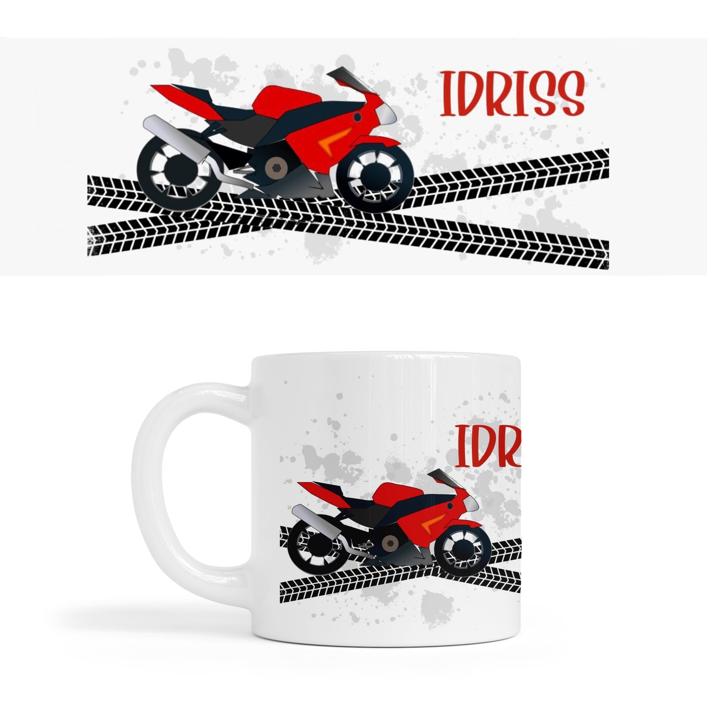 Mug Incassable Enfant Personnalisé "Moto"
