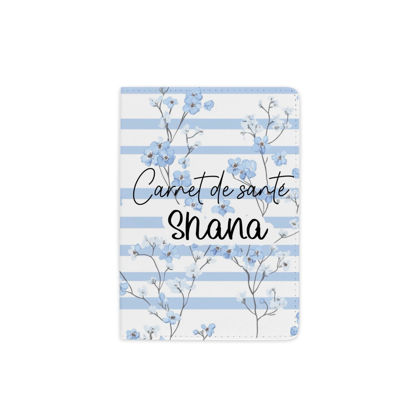Carnet de santé "Fleur bleu"