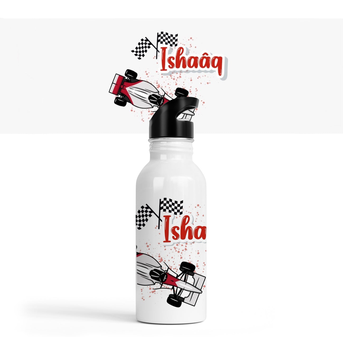 Gourde Paille Enfant Personnalisée "Formule 1"