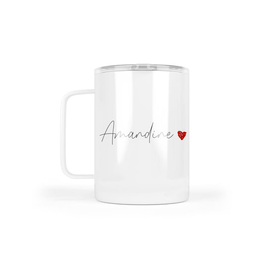 Mug thermos "Prénom" avec poignée