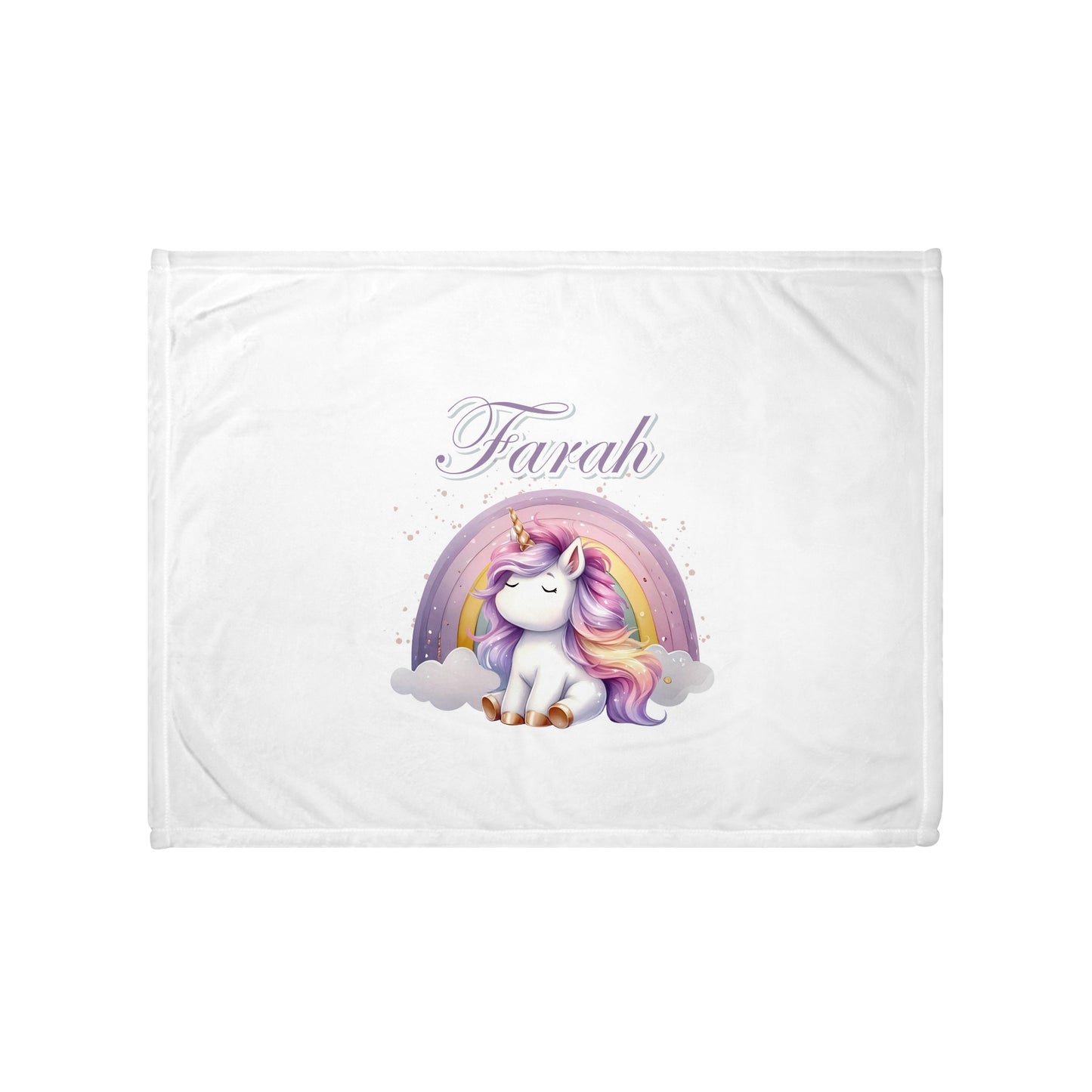 Plaid Bébé Personnalisé "Licorne"