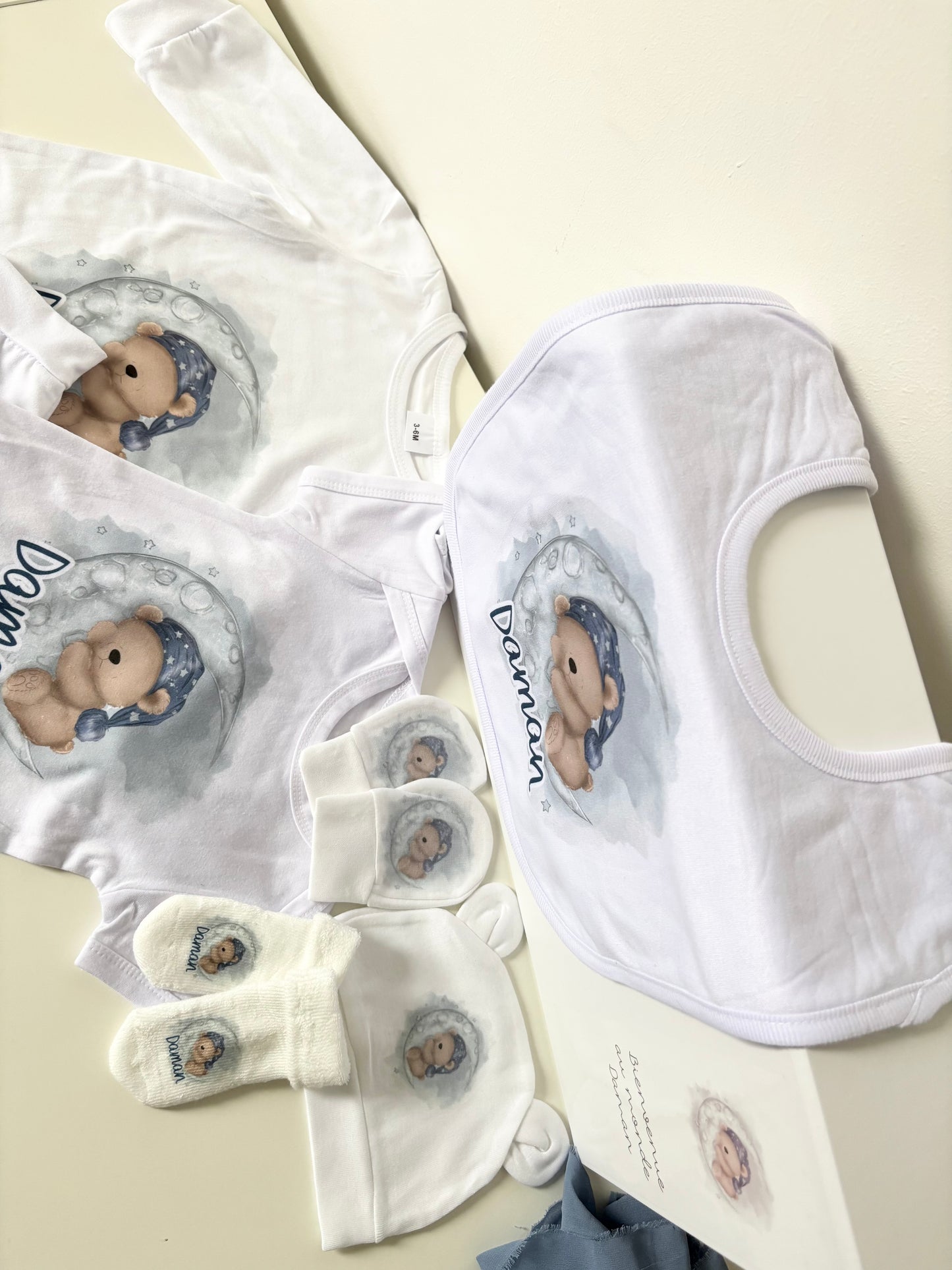 Coffret Personnalisé Layette Naissance "Garçon"