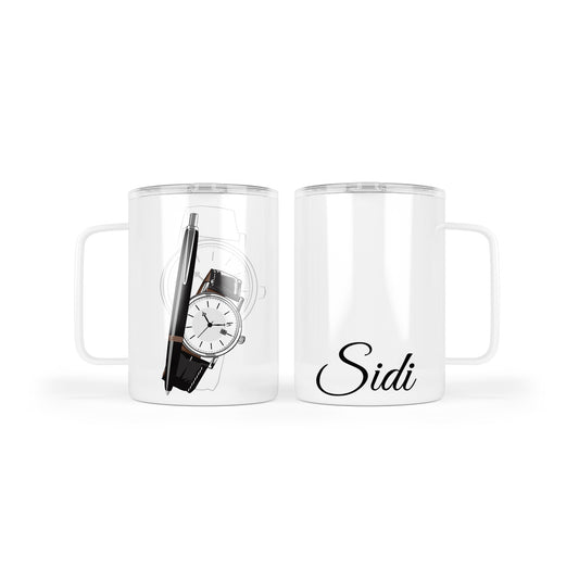 Mug thermos "Homme" avec poignée