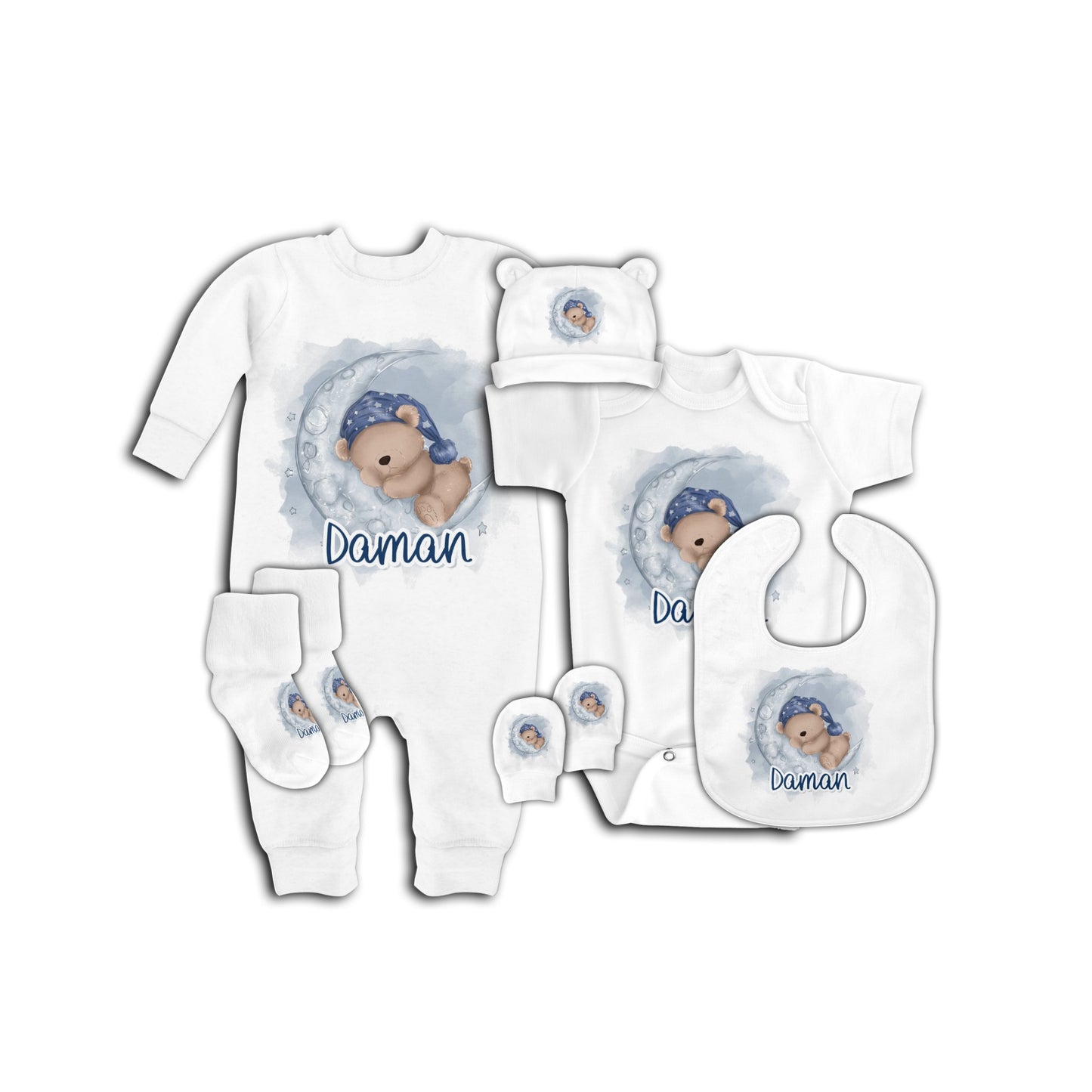 Coffret Personnalisé Layette Naissance "Garçon"