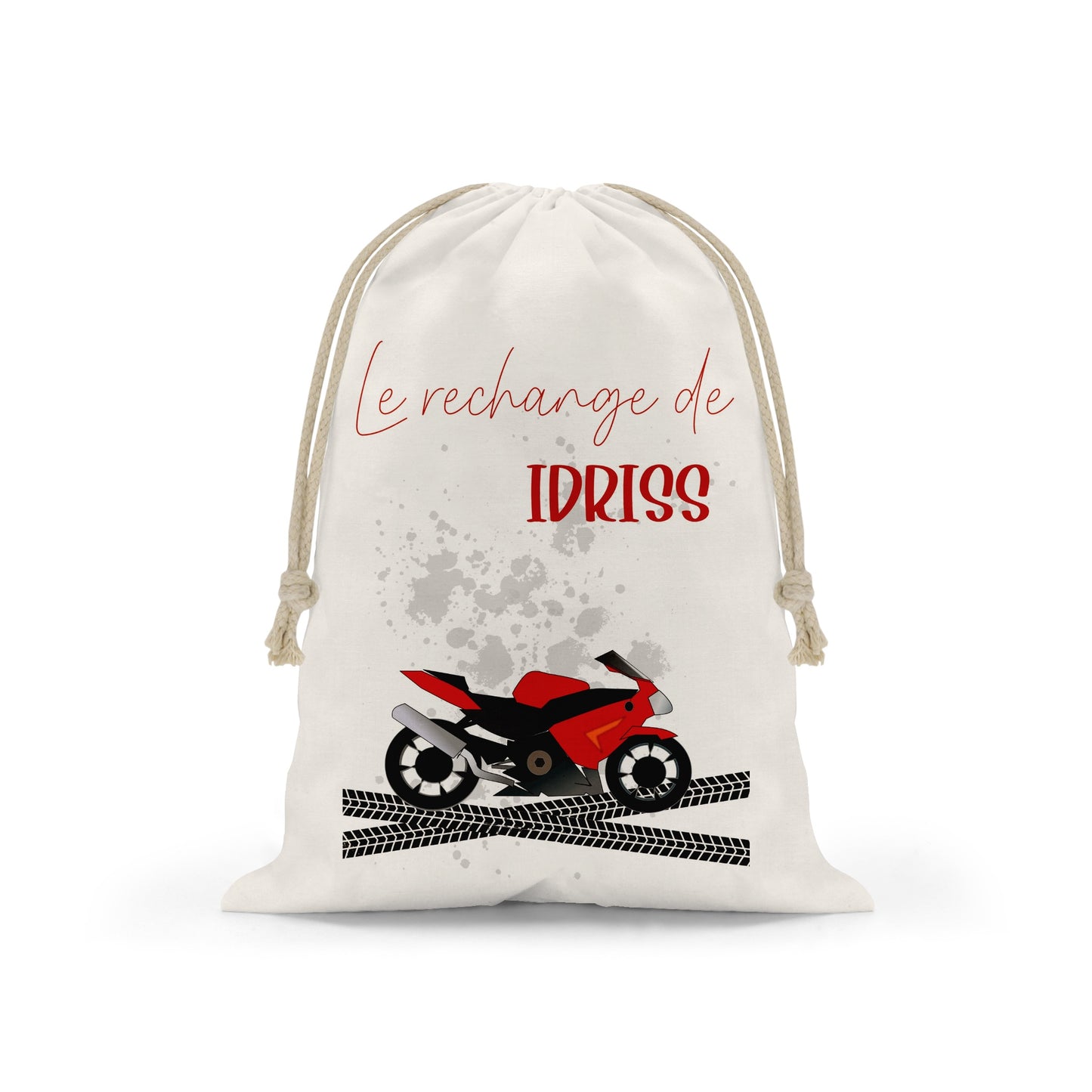 Pochon Rechange Enfant Personnalisé "Moto"