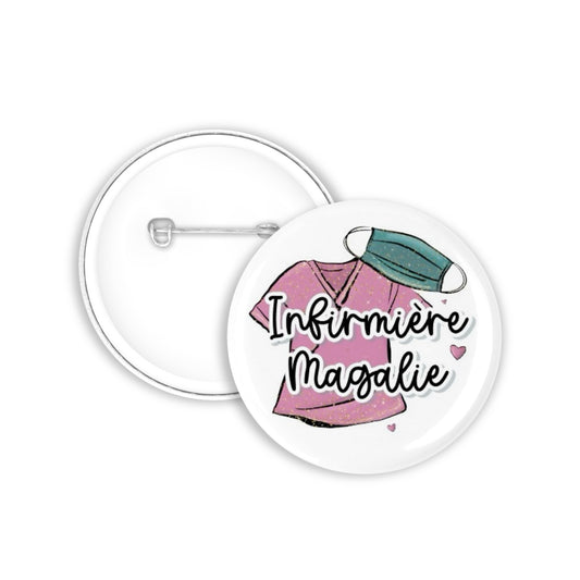 Badge personnalisé "Infirmière"