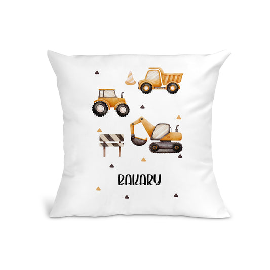 Coussin enfant "Construction"