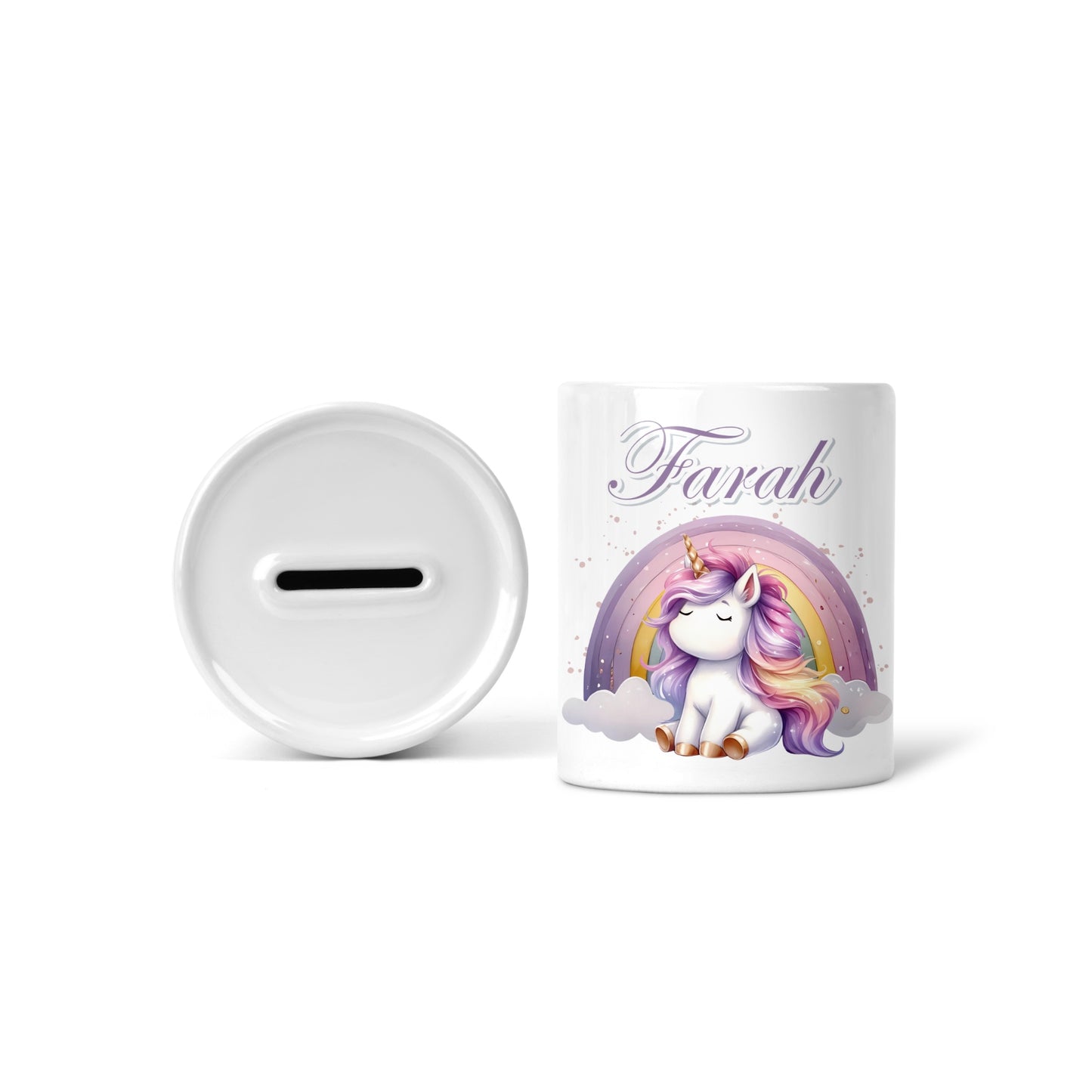 Tirelire Enfant Personnalisée "Licorne"