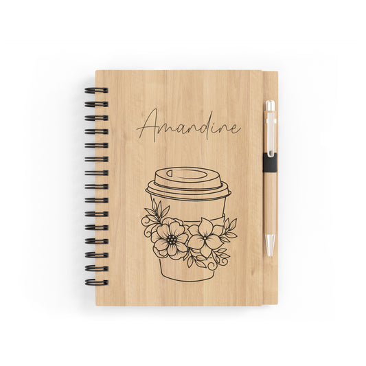 Cahier en bois "Gravure"
