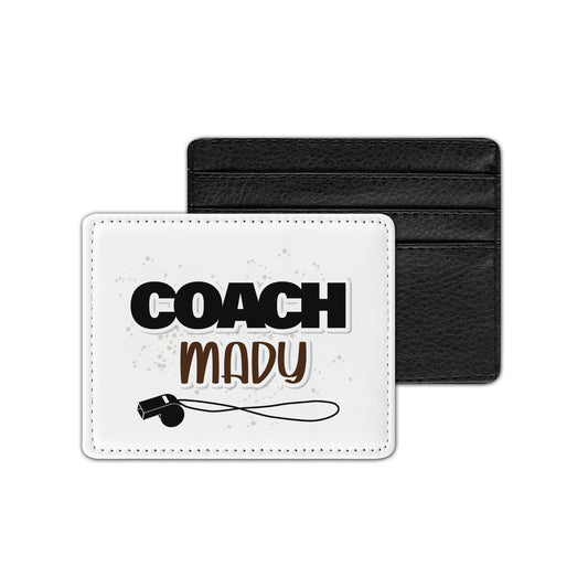 Porte Carte Personnalisé Similicuir "Coach"