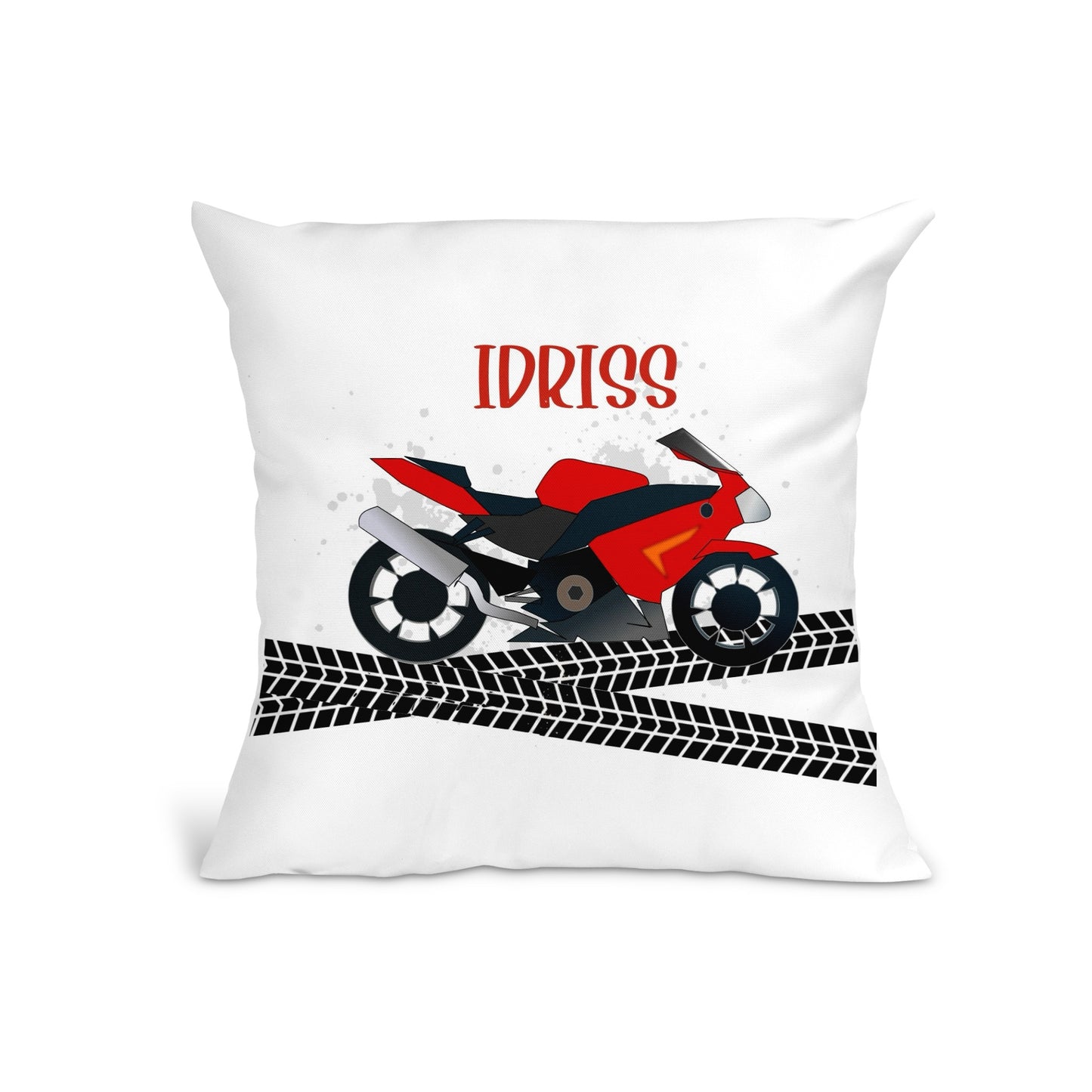 Coussin Enfant Personnalisé "Moto"