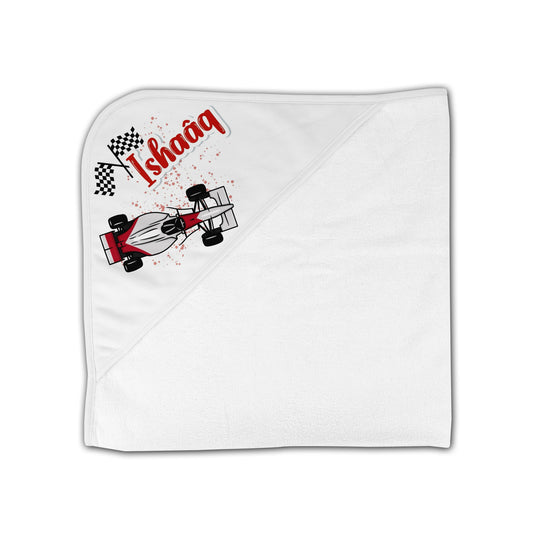 Cape de Bain Bébé Personnalisée "Formule 1"