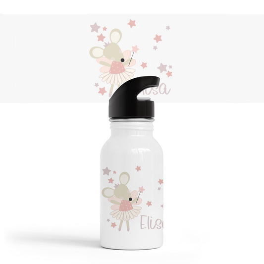 Gourde avec paille "Souris danceuse"